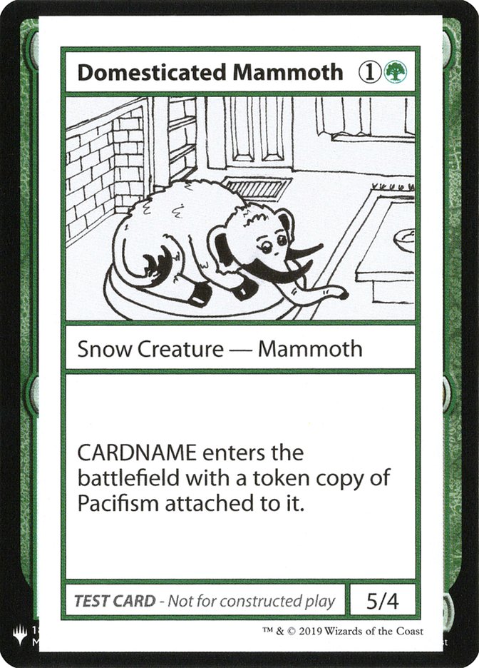 Domesticated Mammoth [Mystery Booster Playtest Cards] | Exor Games Truro