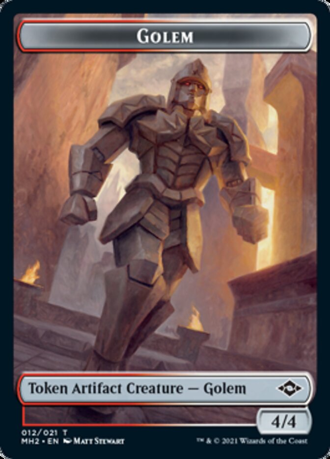 Golem Token [Modern Horizons 2 Tokens] | Exor Games Truro