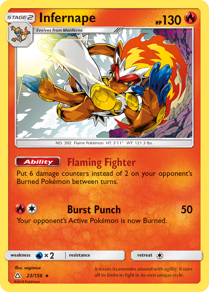 Infernape (23/156) [Sun & Moon: Ultra Prism] | Exor Games Truro