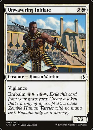 Unwavering Initiate [Amonkhet] | Exor Games Truro