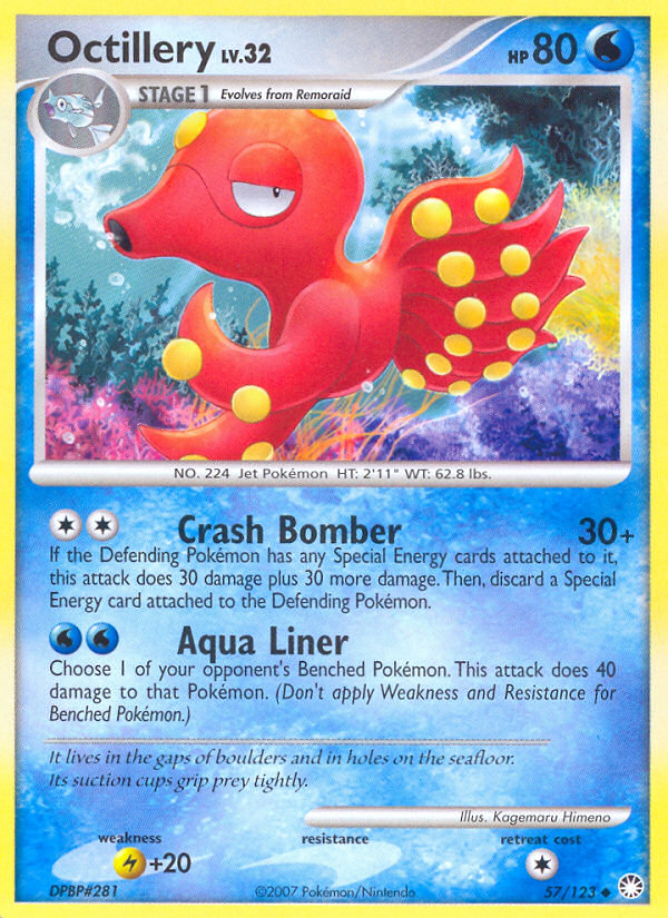 Octillery (57/123) [Diamond & Pearl: Mysterious Treasures] | Exor Games Truro