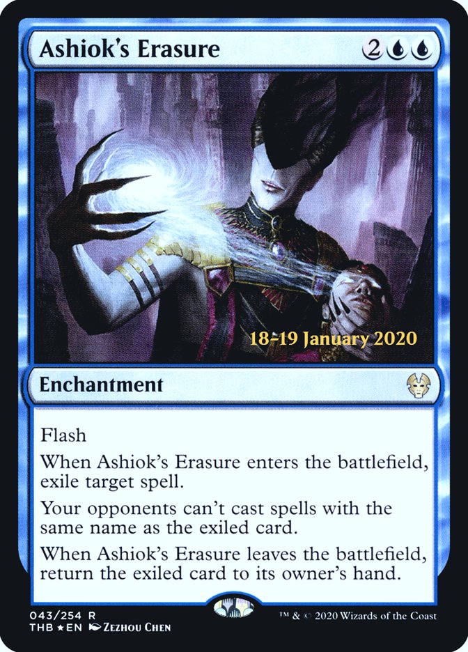 Ashiok's Erasure [Theros Beyond Death Prerelease Promos] | Exor Games Truro