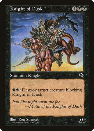 Knight of Dusk [Tempest] | Exor Games Truro