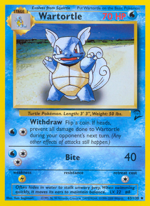 Wartortle (63/130) [Base Set 2] | Exor Games Truro