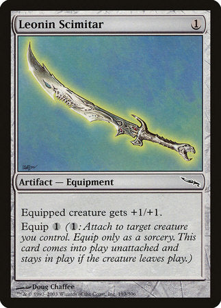 Leonin Scimitar [Mirrodin] | Exor Games Truro