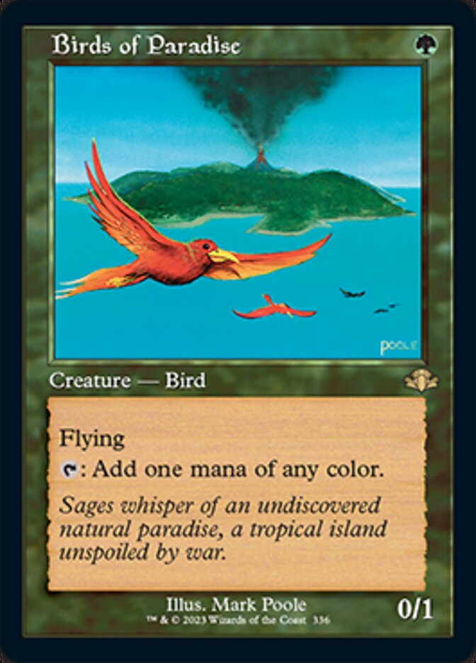 Birds of Paradise (Retro) [Dominaria Remastered] | Exor Games Truro