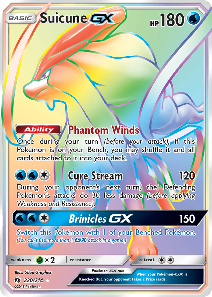 Suicune GX (220/214) [Sun & Moon: Lost Thunder] | Exor Games Truro