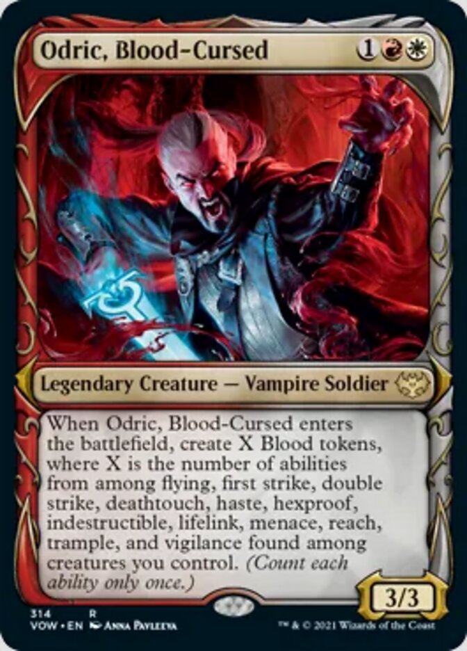 Odric, Blood-Cursed (Showcase Fang Frame) [Innistrad: Crimson Vow] | Exor Games Truro