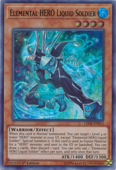 Elemental Hero Liquid Soldier [LED6-EN013] Ultra Rare | Exor Games Truro