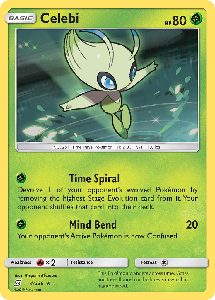 Celebi (4/236) [Sun & Moon: Unified Minds] | Exor Games Truro