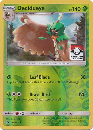 Decidueye (11/149) (League Promo) [Sun & Moon: Base Set] | Exor Games Truro