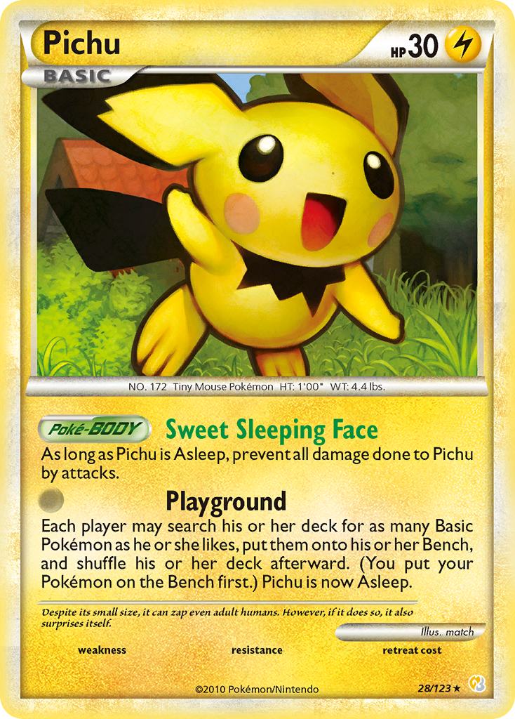 Pichu (28/123) [HeartGold & SoulSilver: Base Set] | Exor Games Truro