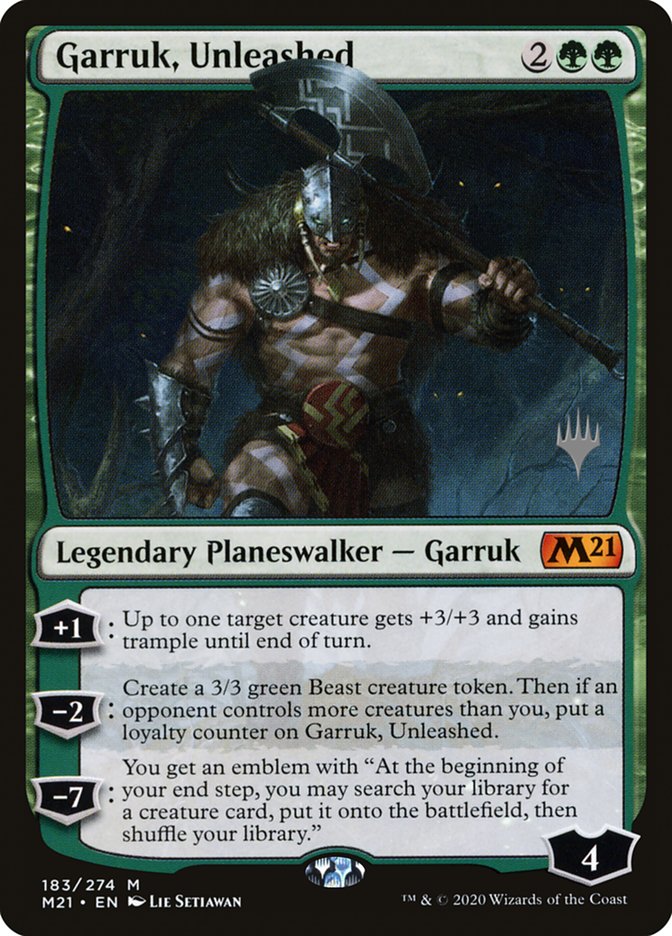 Garruk, Unleashed (Promo Pack) [Core Set 2021 Promos] | Exor Games Truro