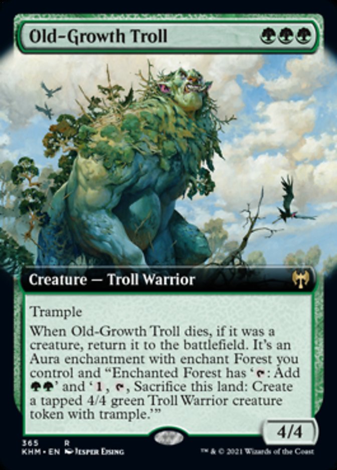 Old-Growth Troll (Extended Art) [Kaldheim] | Exor Games Truro