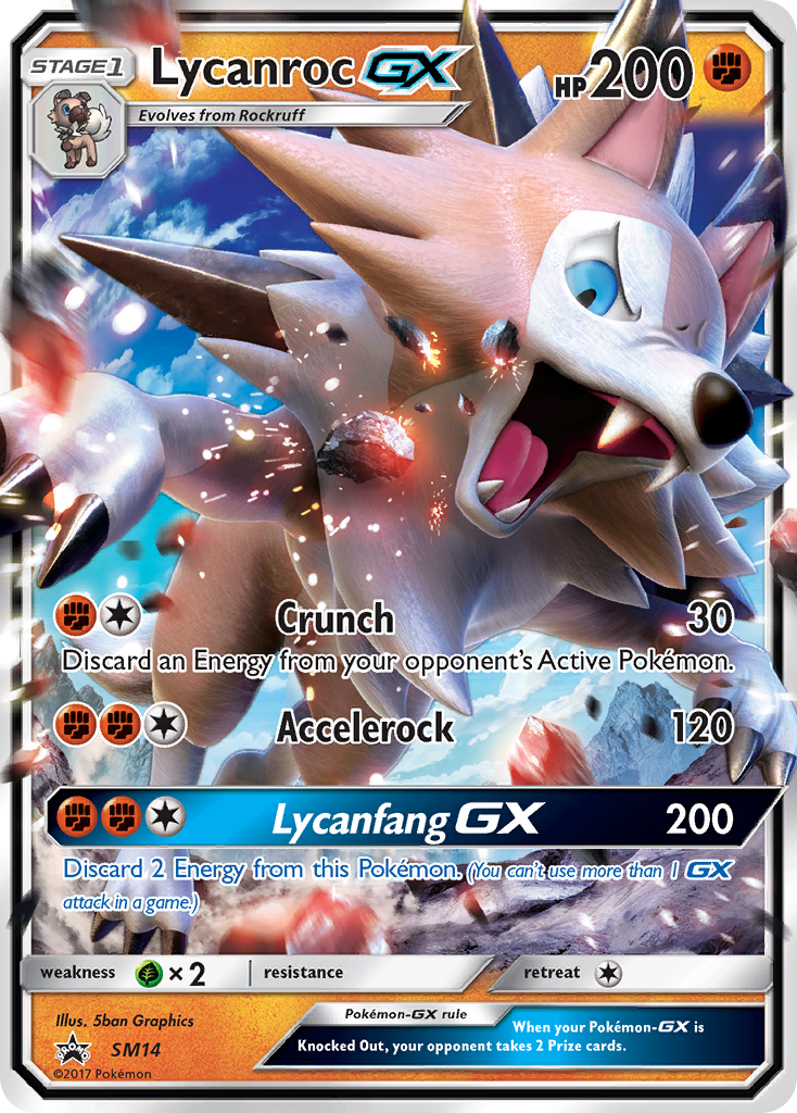 Lycanroc GX (SM14) [Sun & Moon: Black Star Promos] | Exor Games Truro