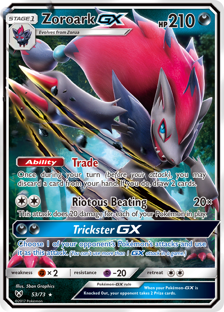 Zoroark GX (53/73) [Sun & Moon: Shining Legends] | Exor Games Truro