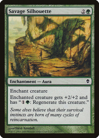 Savage Silhouette [Zendikar] | Exor Games Truro