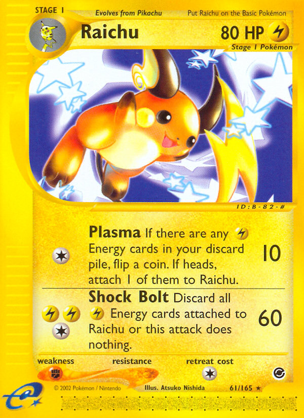 Raichu (61/165) [Expedition: Base Set] | Exor Games Truro