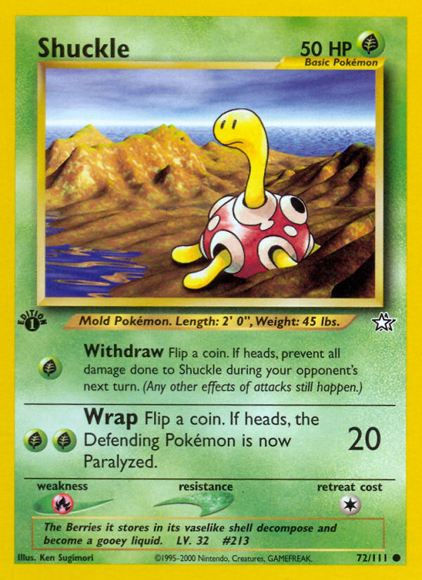 Shuckle (72/111) [Neo Genesis 1st Edition] | Exor Games Truro