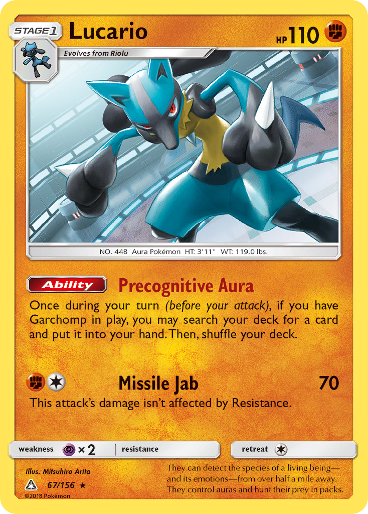 Lucario (67/156) [Sun & Moon: Ultra Prism] | Exor Games Truro