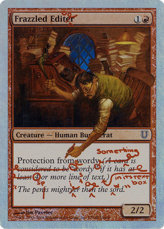 Frazzled Editor (Alternate Foil) [Unhinged] | Exor Games Truro