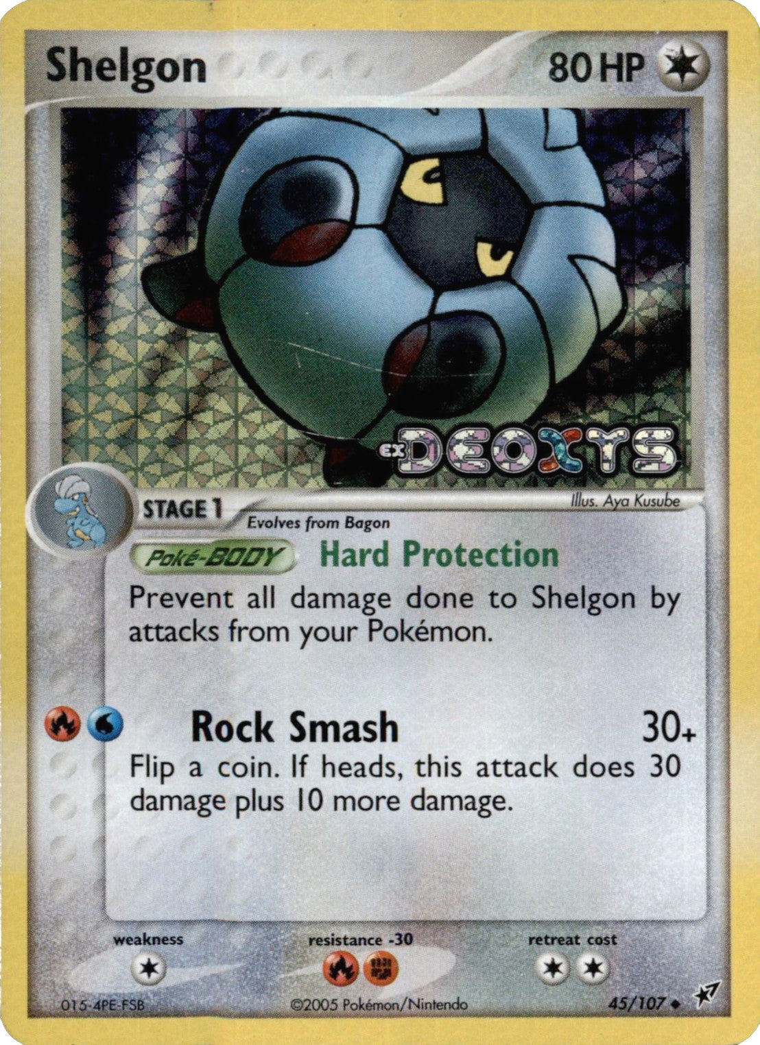 Shelgon (45/107) (Stamped) [EX: Deoxys] | Exor Games Truro