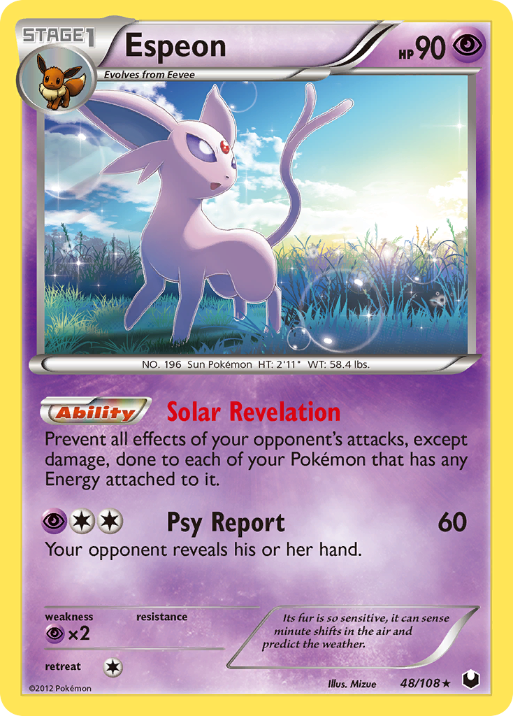 Espeon (48/108) [Black & White: Dark Explorers] | Exor Games Truro