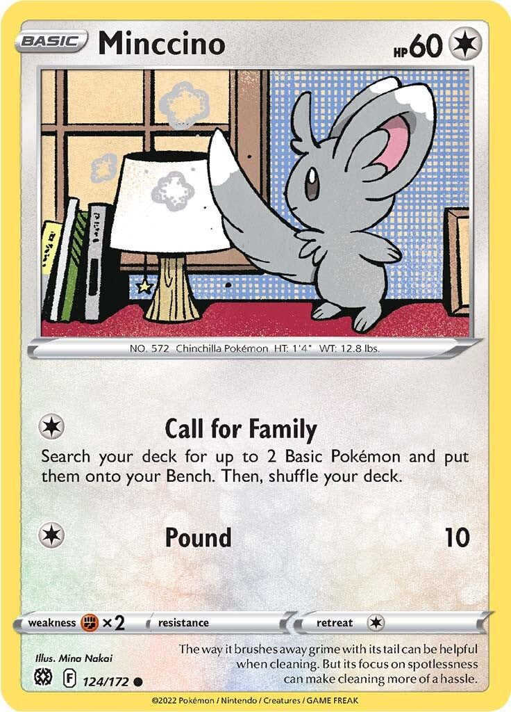 Minccino (124/172) [Sword & Shield: Brilliant Stars] | Exor Games Truro