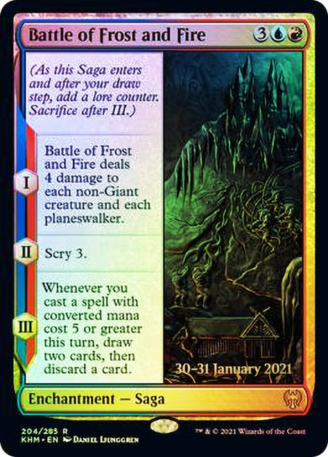 Battle of Frost and Fire [Kaldheim Prerelease Promos] | Exor Games Truro