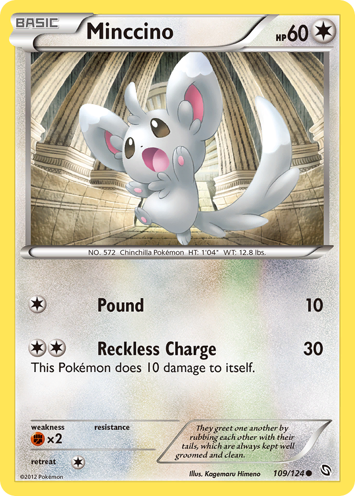 Minccino (109/124) [Black & White: Dragons Exalted] | Exor Games Truro