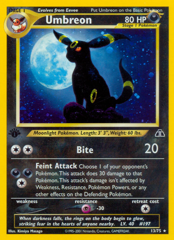 Umbreon (13/75) [Neo Discovery 1st Edition] | Exor Games Truro