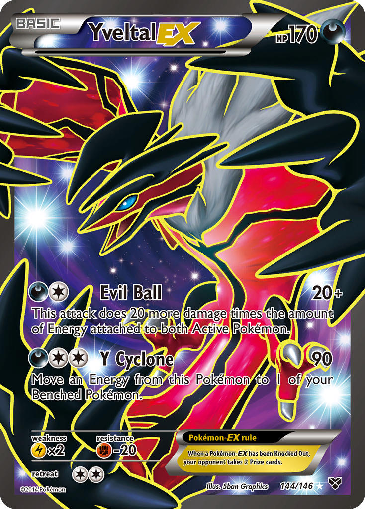 Yveltal EX (144/146) [XY: Base Set] | Exor Games Truro