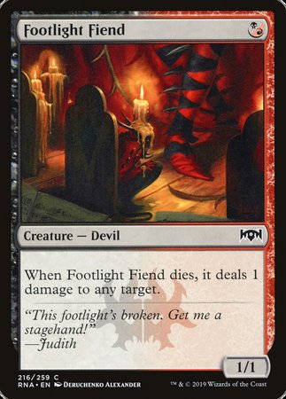 Footlight Fiend [Ravnica Allegiance] | Exor Games Truro