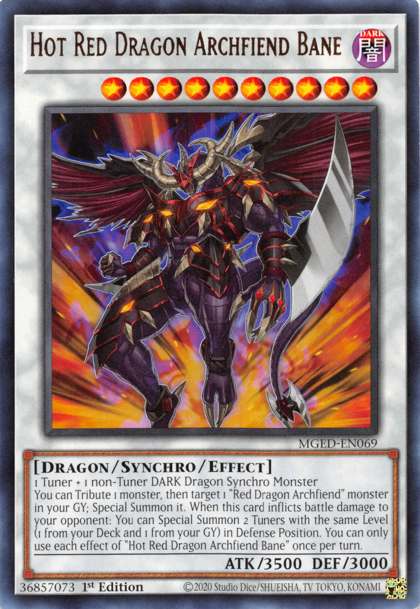 Hot Red Dragon Archfiend Bane [MGED-EN069] Rare | Exor Games Truro