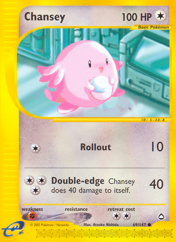 Chansey (69/147) [Aquapolis] | Exor Games Truro