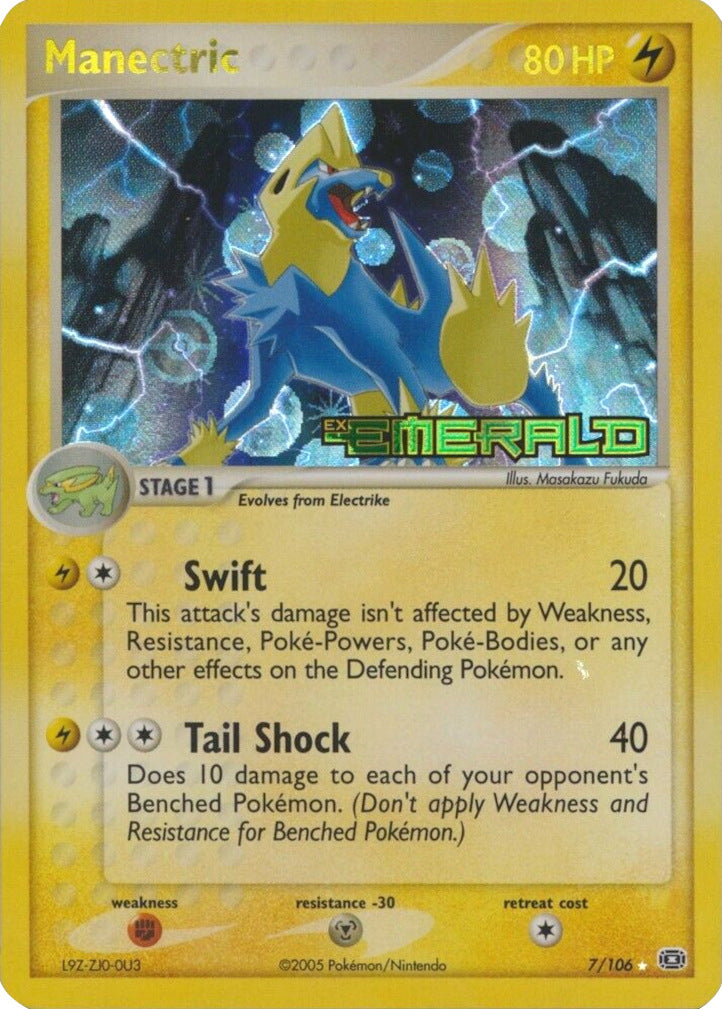 Manectric (7/106) (Stamped) [EX: Emerald] | Exor Games Truro