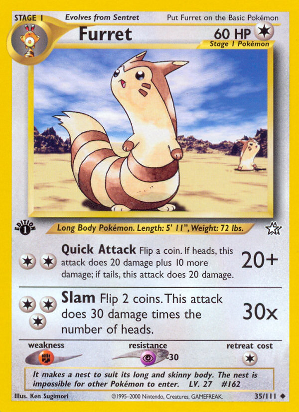 Furret (35/111) [Neo Genesis 1st Edition] | Exor Games Truro