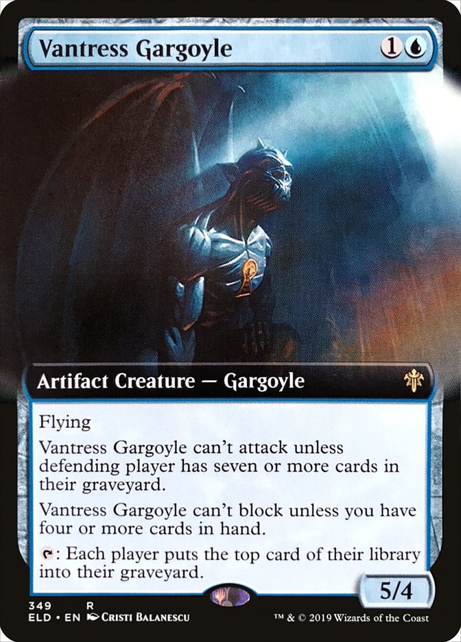 Vantress Gargoyle (Extended Art) [Throne of Eldraine] | Exor Games Truro