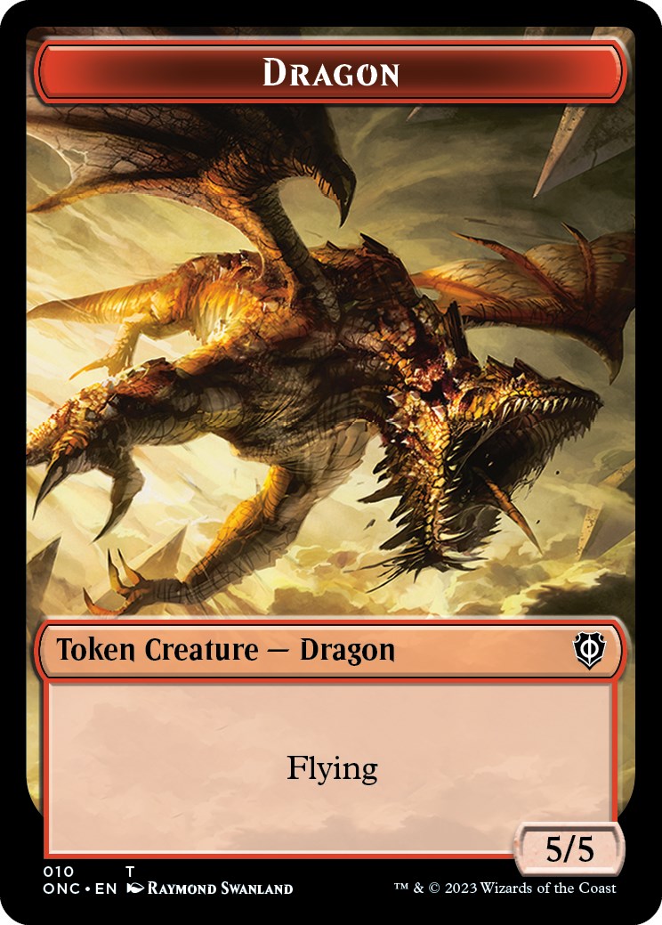 Kobolds of Kher Keep // Dragon Double-Sided Token [Phyrexia: All Will Be One Commander Tokens] | Exor Games Truro