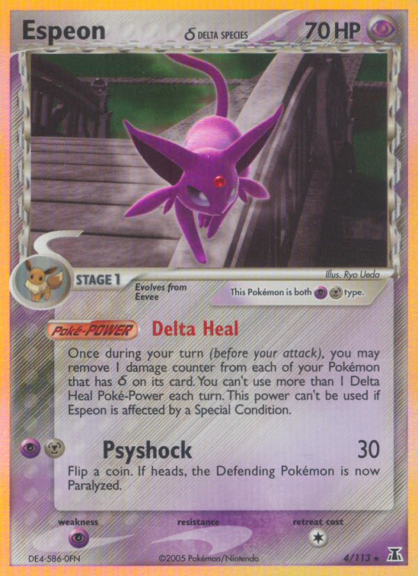 Espeon (4/113)(Delta Species) [EX: Delta Species] | Exor Games Truro