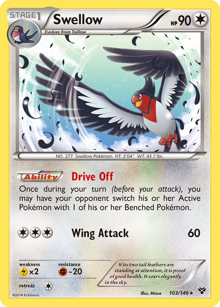 Swellow (103/146) [XY: Base Set] | Exor Games Truro