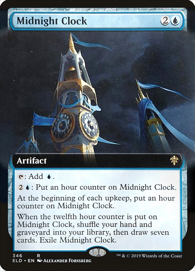 Midnight Clock (Extended Art) [Throne of Eldraine] | Exor Games Truro