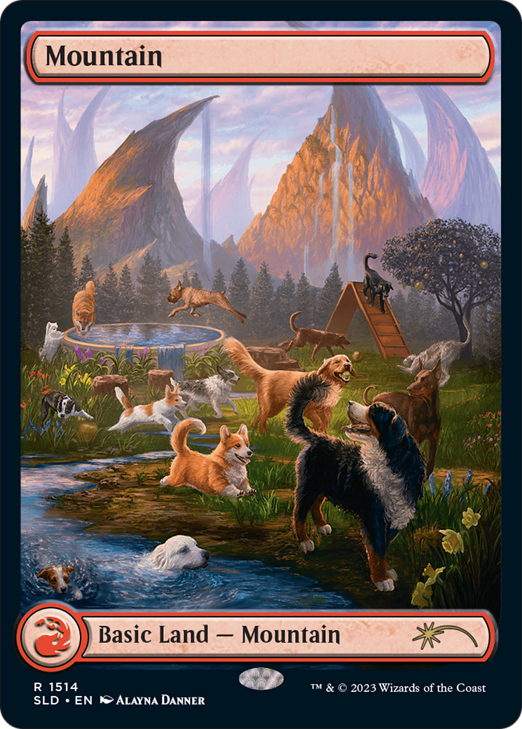 Mountain (1514) [Secret Lair Commander Deck: Raining Cats and Dogs] | Exor Games Truro