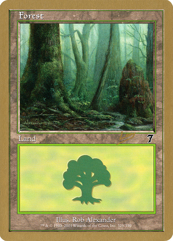 Forest (rl329) (Raphael Levy) [World Championship Decks 2002] | Exor Games Truro