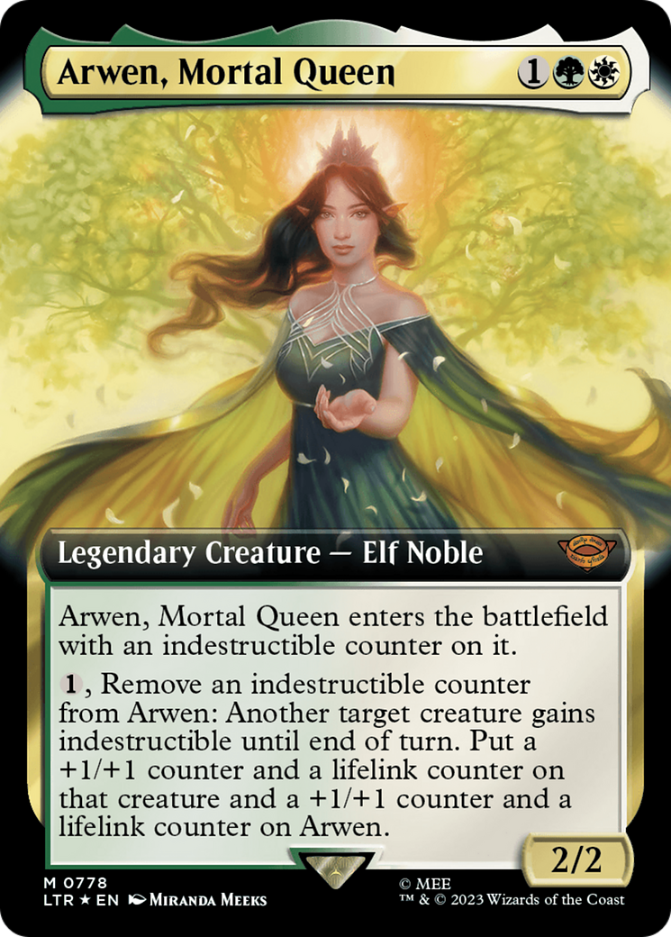 Arwen, Mortal Queen (Extended Art) (Surge Foil) [The Lord of the Rings: Tales of Middle-Earth] | Exor Games Truro