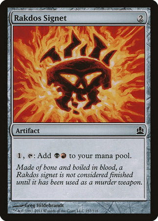 Rakdos Signet [Commander 2011] | Exor Games Truro