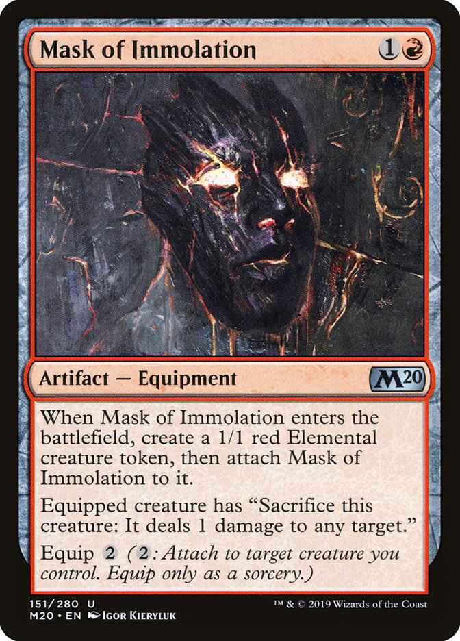 Mask of Immolation [Core Set 2020] | Exor Games Truro