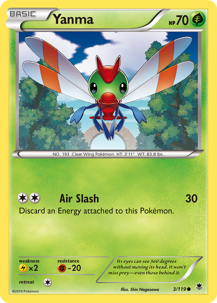 Yanma (3/119) [XY: Phantom Forces] | Exor Games Truro