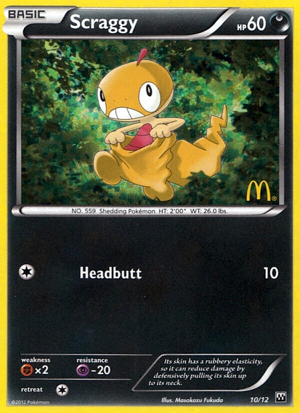 Scraggy (10/12) [McDonald's Promos: 2012 Collection] | Exor Games Truro