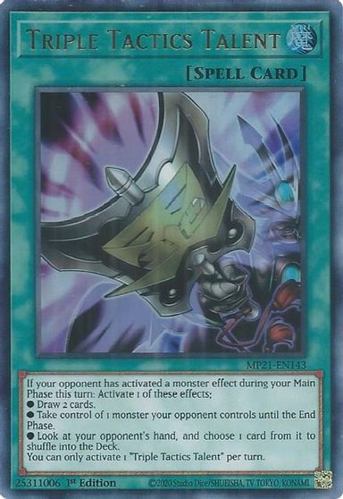 Triple Tactics Talent [MP21-EN143] Ultra Rare | Exor Games Truro